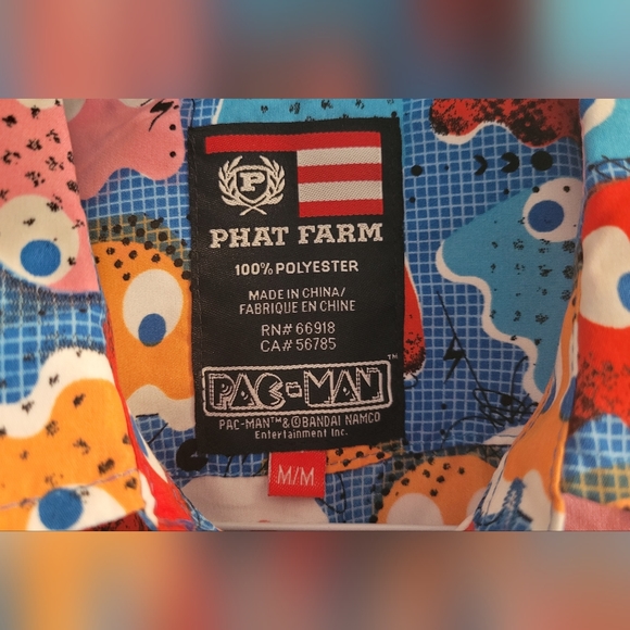 Vintage Phat Farm Pac Man shirt, Size M, Preloved - Picture 2 of 4